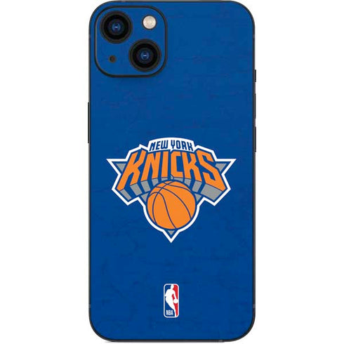 NBA New York Knicks Distressed iPhone 13 Skin